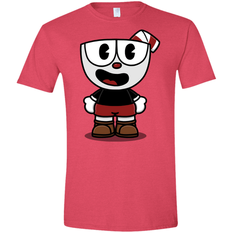 T-Shirts Heather Red / S Hello Cuphead Men's Semi-Fitted Softstyle