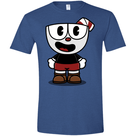 T-Shirts Heather Royal / X-Small Hello Cuphead Men's Semi-Fitted Softstyle