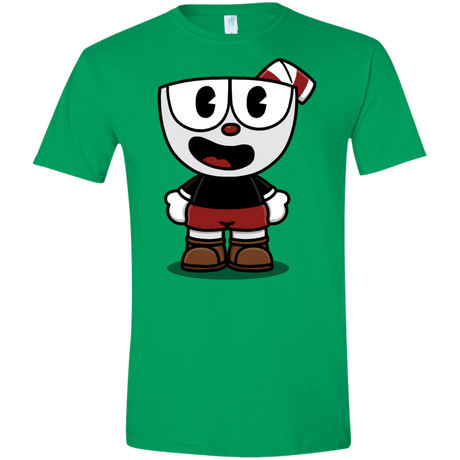 T-Shirts Irish Green / S Hello Cuphead Men's Semi-Fitted Softstyle