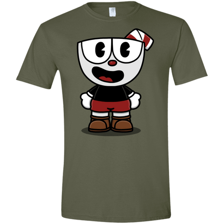 T-Shirts Military Green / S Hello Cuphead Men's Semi-Fitted Softstyle