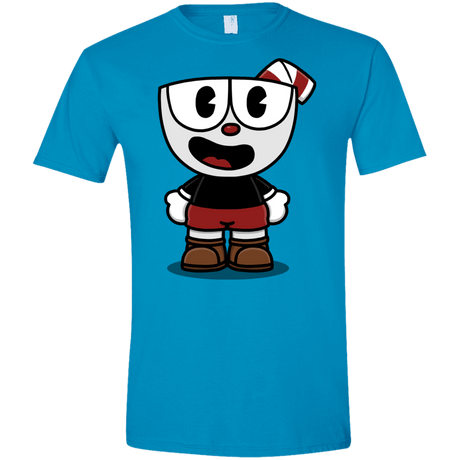 T-Shirts Sapphire / S Hello Cuphead Men's Semi-Fitted Softstyle