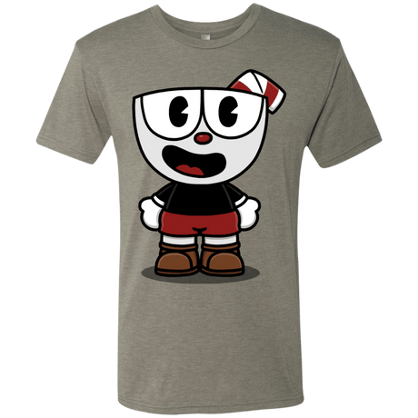 T-Shirts Venetian Grey / S Hello Cuphead Men's Triblend T-Shirt