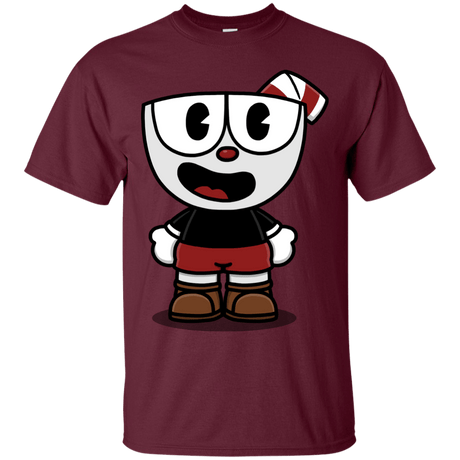 T-Shirts Maroon / S Hello Cuphead T-Shirt