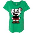 T-Shirts Envy / X-Small Hello Cuphead Triblend Dolman Sleeve