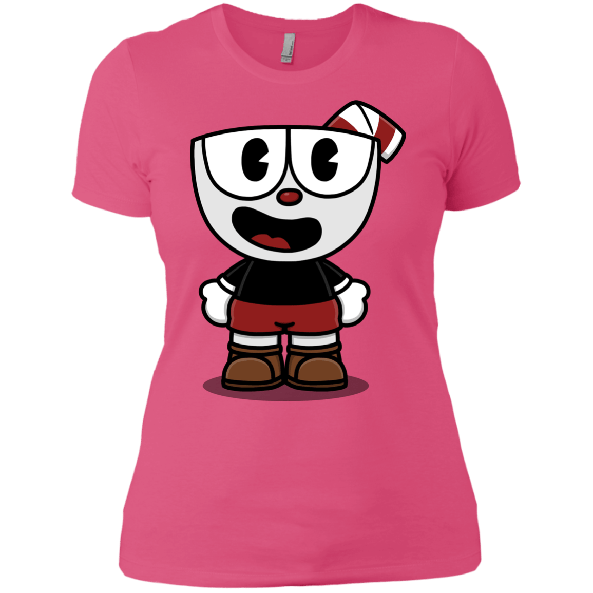 T-Shirts Hot Pink / X-Small Hello Cuphead Women's Premium T-Shirt
