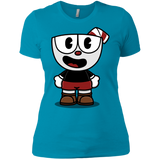T-Shirts Turquoise / X-Small Hello Cuphead Women's Premium T-Shirt