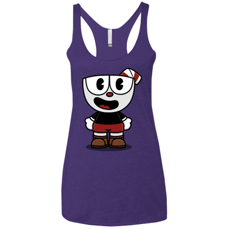 T-Shirts Purple Rush / X-Small Hello Cuphead Women's Triblend Racerback Tank