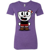 T-Shirts Purple Rush / S Hello Cuphead Women's Triblend T-Shirt