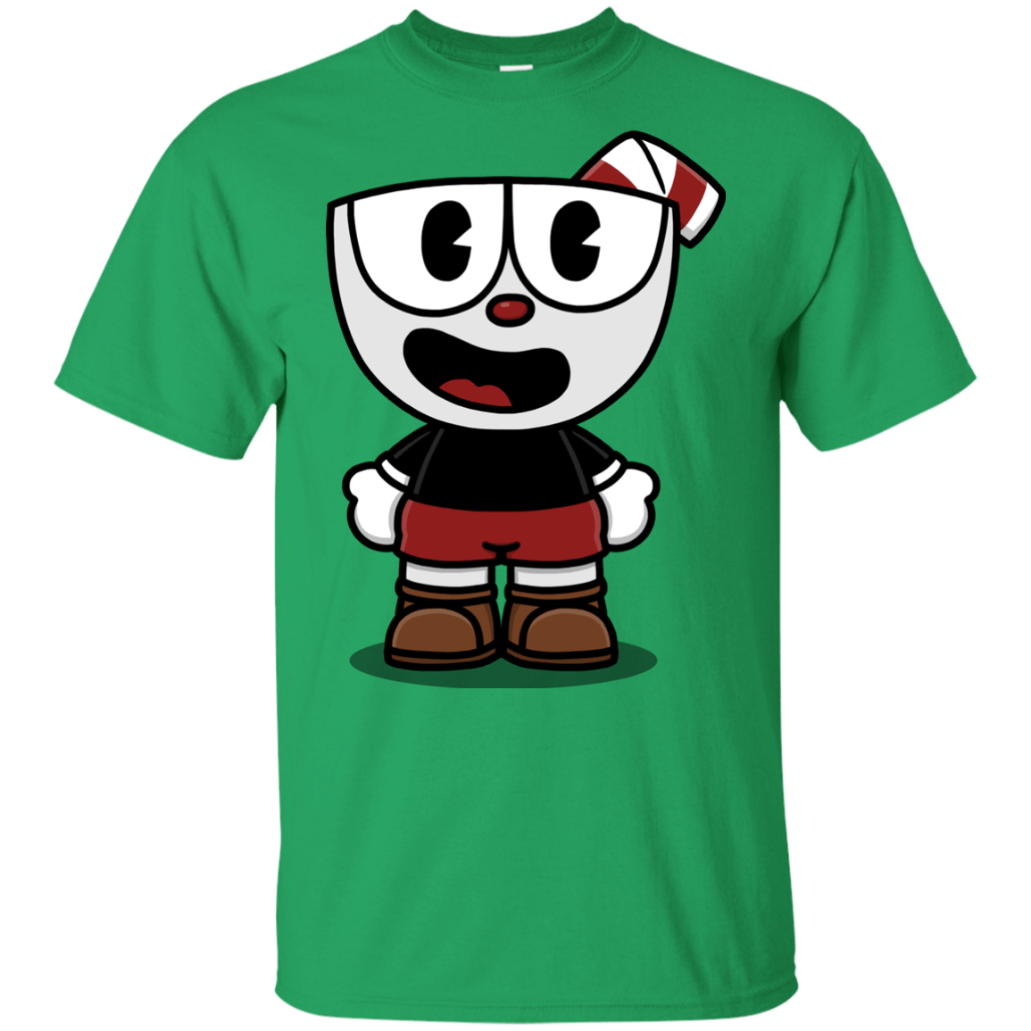 T-Shirts Irish Green / YXS Hello Cuphead Youth T-Shirt