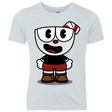 T-Shirts Heather White / YXS Hello Cuphead Youth Triblend T-Shirt