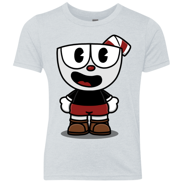 T-Shirts Heather White / YXS Hello Cuphead Youth Triblend T-Shirt
