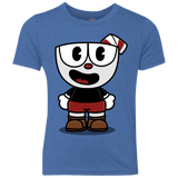 T-Shirts Vintage Royal / YXS Hello Cuphead Youth Triblend T-Shirt