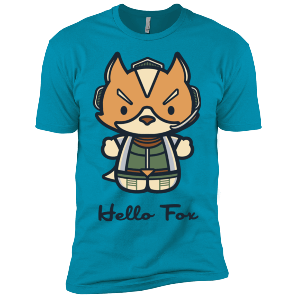 T-Shirts Turquoise / YXS Hello Fox Boys Premium T-Shirt