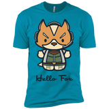 T-Shirts Turquoise / YXS Hello Fox Boys Premium T-Shirt