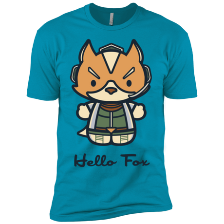T-Shirts Turquoise / YXS Hello Fox Boys Premium T-Shirt