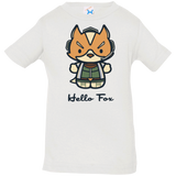 T-Shirts White / 6 Months Hello Fox Infant Premium T-Shirt