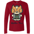 T-Shirts Cardinal / Small Hello Fox Men's Premium Long Sleeve
