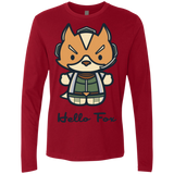T-Shirts Cardinal / Small Hello Fox Men's Premium Long Sleeve