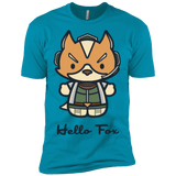 T-Shirts Turquoise / X-Small Hello Fox Men's Premium T-Shirt