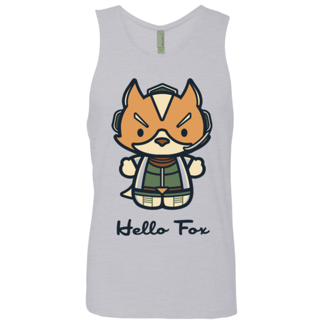 T-Shirts Heather Grey / Small Hello Fox Men's Premium Tank Top