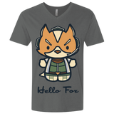 T-Shirts Heavy Metal / X-Small Hello Fox Men's Premium V-Neck