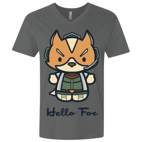 T-Shirts Heavy Metal / X-Small Hello Fox Men's Premium V-Neck