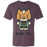 T-Shirts Vintage Purple / Small Hello Fox Men's Triblend T-Shirt