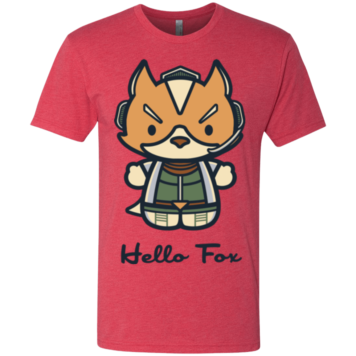 T-Shirts Vintage Red / Small Hello Fox Men's Triblend T-Shirt