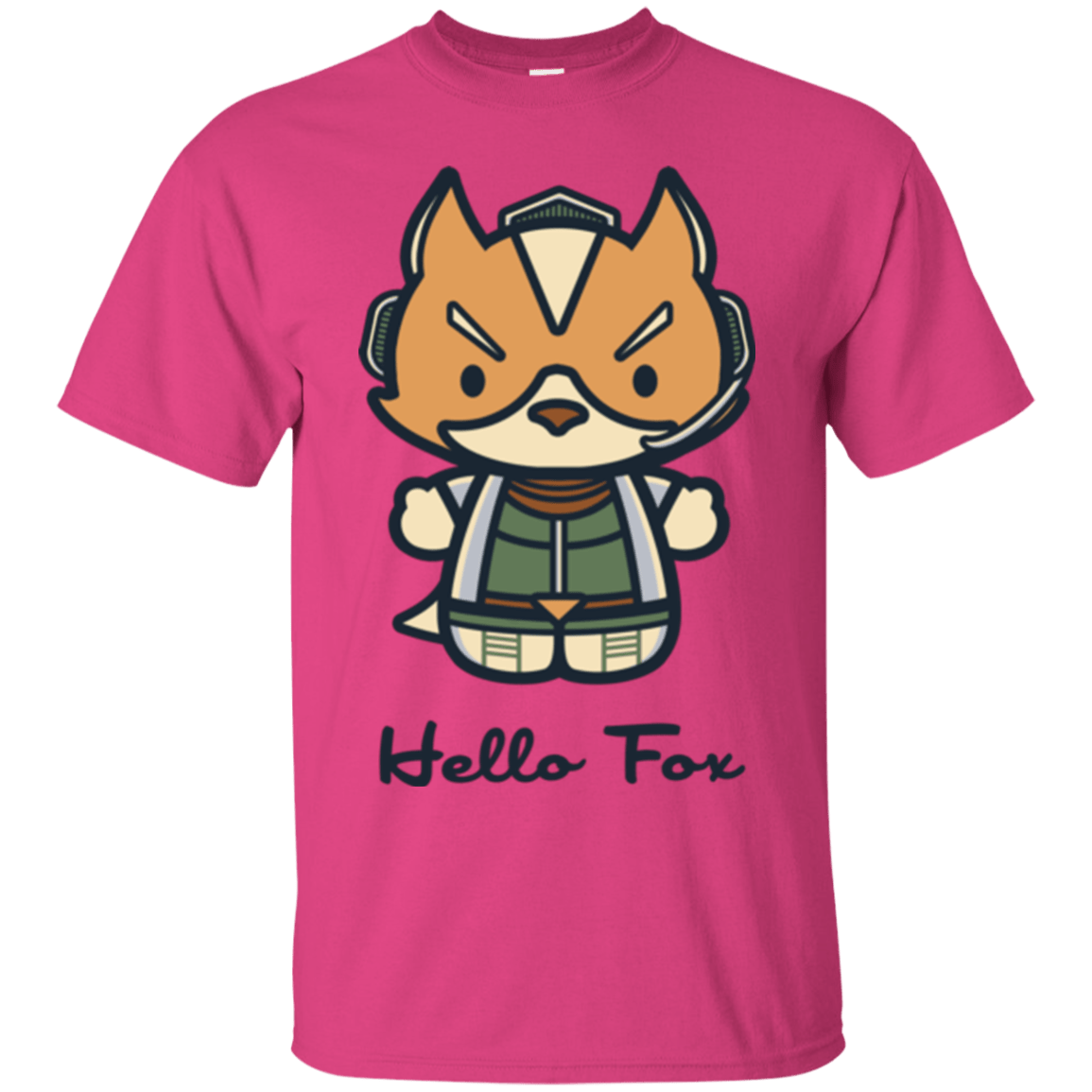 T-Shirts Heliconia / Small Hello Fox T-Shirt