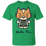 T-Shirts Irish Green / Small Hello Fox T-Shirt