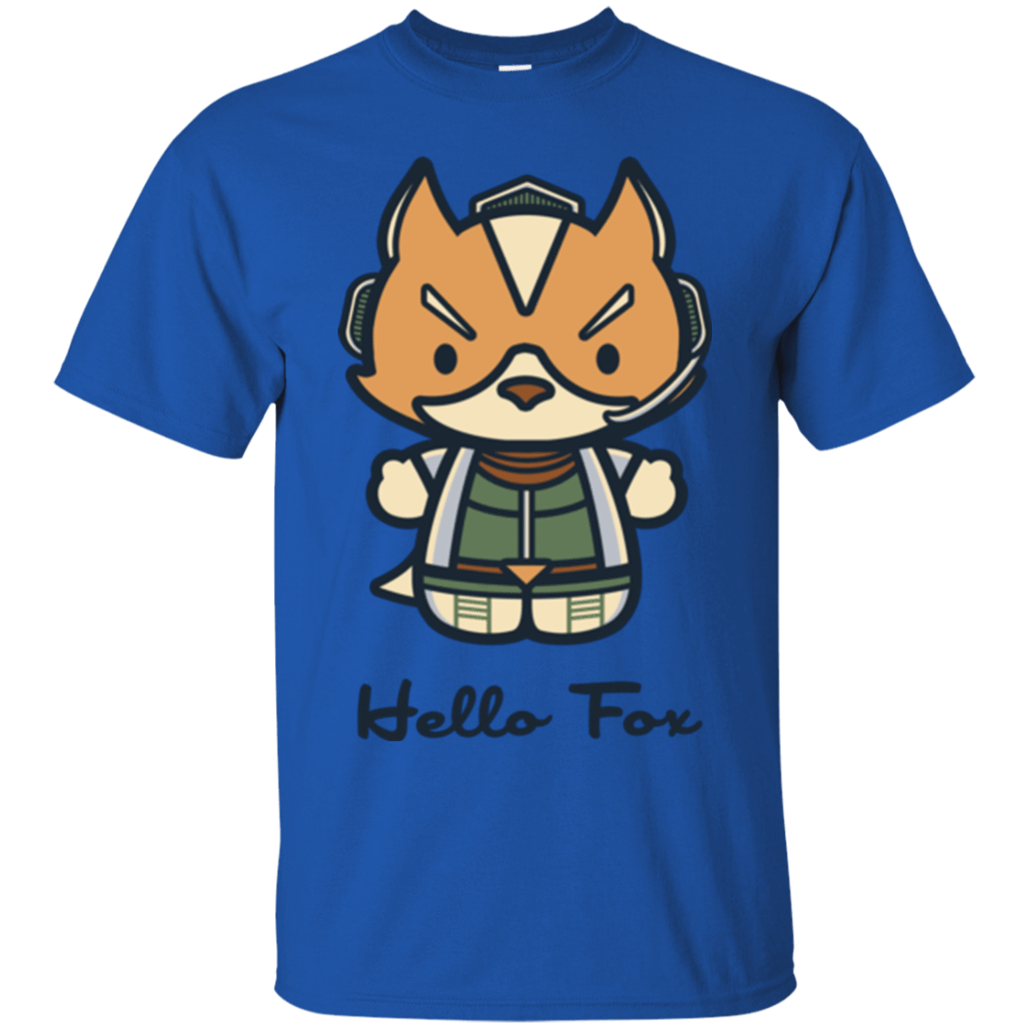 T-Shirts Royal / Small Hello Fox T-Shirt