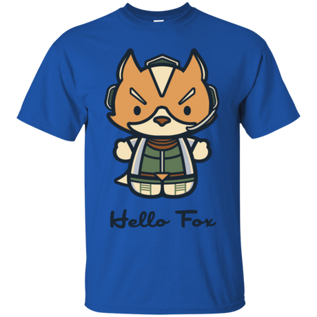 T-Shirts Royal / Small Hello Fox T-Shirt