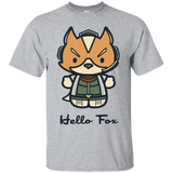 T-Shirts Sport Grey / Small Hello Fox T-Shirt