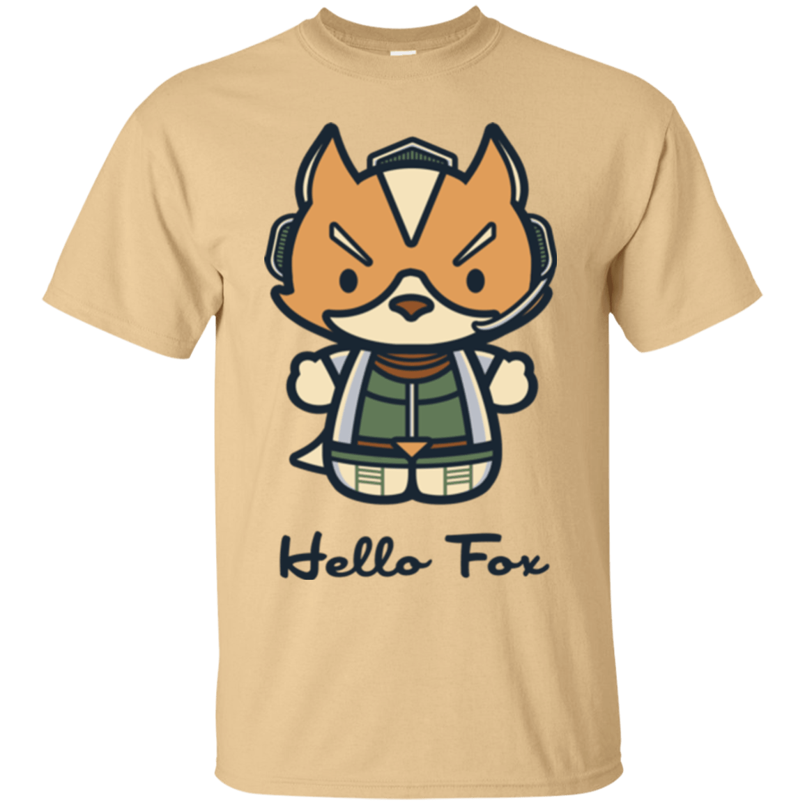 T-Shirts Vegas Gold / Small Hello Fox T-Shirt