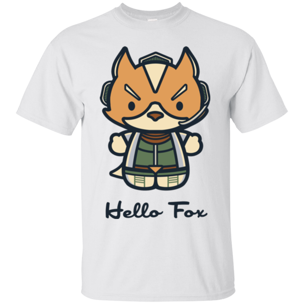 T-Shirts White / Small Hello Fox T-Shirt