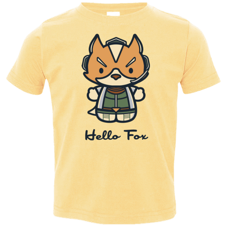 T-Shirts Butter / 2T Hello Fox Toddler Premium T-Shirt
