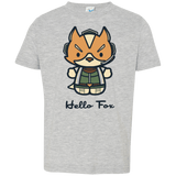T-Shirts Heather / 2T Hello Fox Toddler Premium T-Shirt