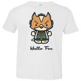 T-Shirts White / 2T Hello Fox Toddler Premium T-Shirt