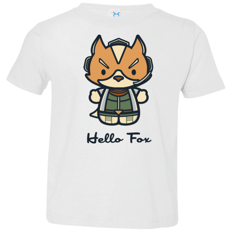 T-Shirts White / 2T Hello Fox Toddler Premium T-Shirt