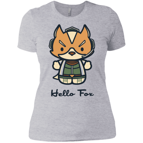 T-Shirts Heather Grey / X-Small Hello Fox Women's Premium T-Shirt