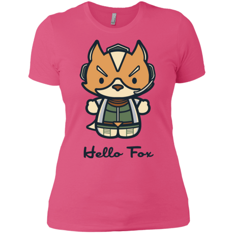 T-Shirts Hot Pink / X-Small Hello Fox Women's Premium T-Shirt