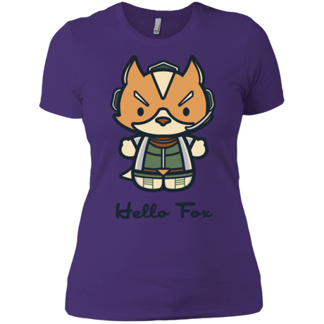 T-Shirts Purple / X-Small Hello Fox Women's Premium T-Shirt