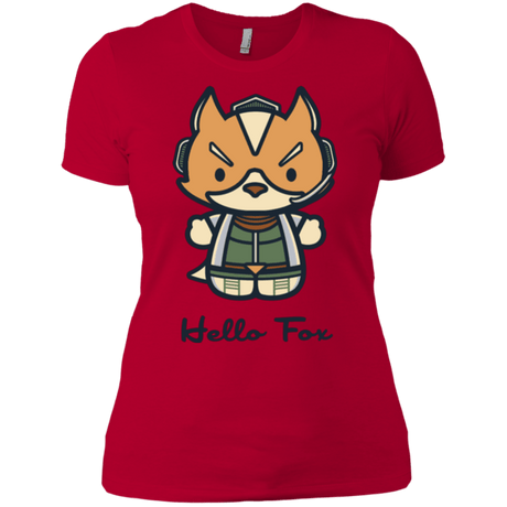 T-Shirts Red / X-Small Hello Fox Women's Premium T-Shirt