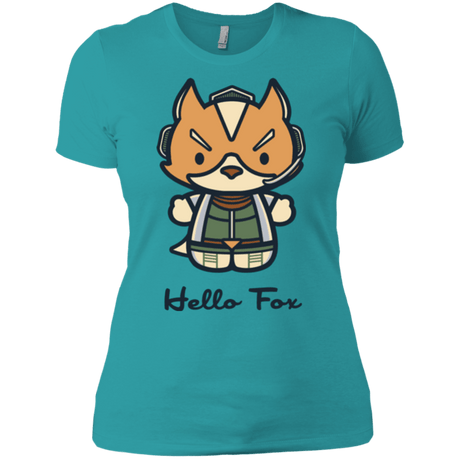 T-Shirts Tahiti Blue / X-Small Hello Fox Women's Premium T-Shirt
