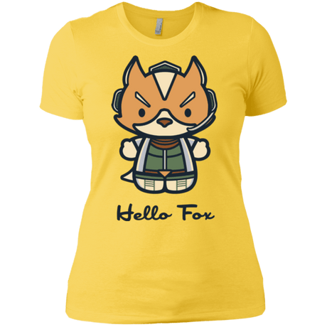 T-Shirts Vibrant Yellow / X-Small Hello Fox Women's Premium T-Shirt