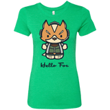T-Shirts Envy / Small Hello Fox Women's Triblend T-Shirt