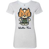 T-Shirts Heather White / Small Hello Fox Women's Triblend T-Shirt
