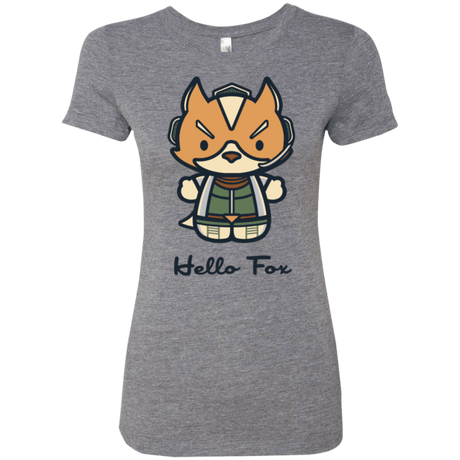 T-Shirts Premium Heather / Small Hello Fox Women's Triblend T-Shirt