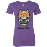 T-Shirts Purple Rush / Small Hello Fox Women's Triblend T-Shirt