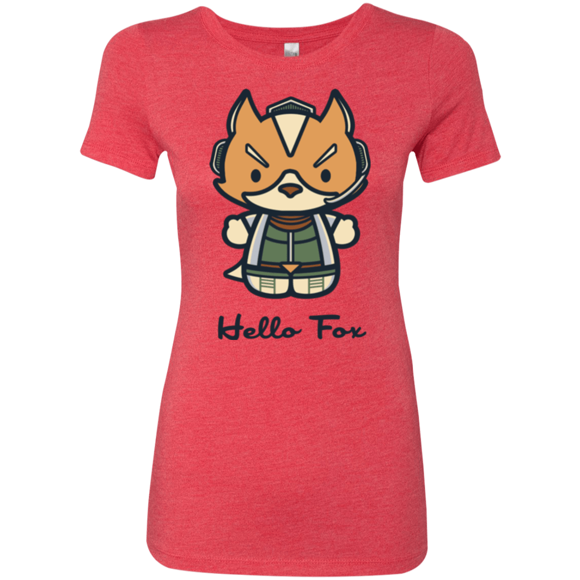T-Shirts Vintage Red / Small Hello Fox Women's Triblend T-Shirt